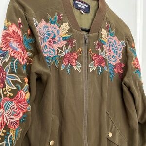 JOHNNY WAS silk bomber